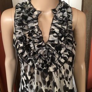 Charlotte Russe Sexy Leopard-Print Ruffle Negligée